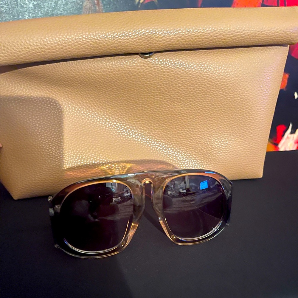 Clutch bag and shades